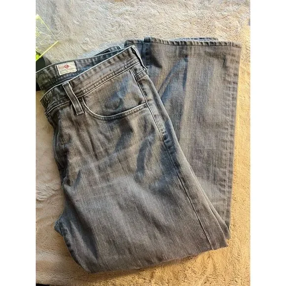 AG Adriano Goldschmied Men's Gray Straight Leg Jeans Standard Size 36 - Picture 11 of 11